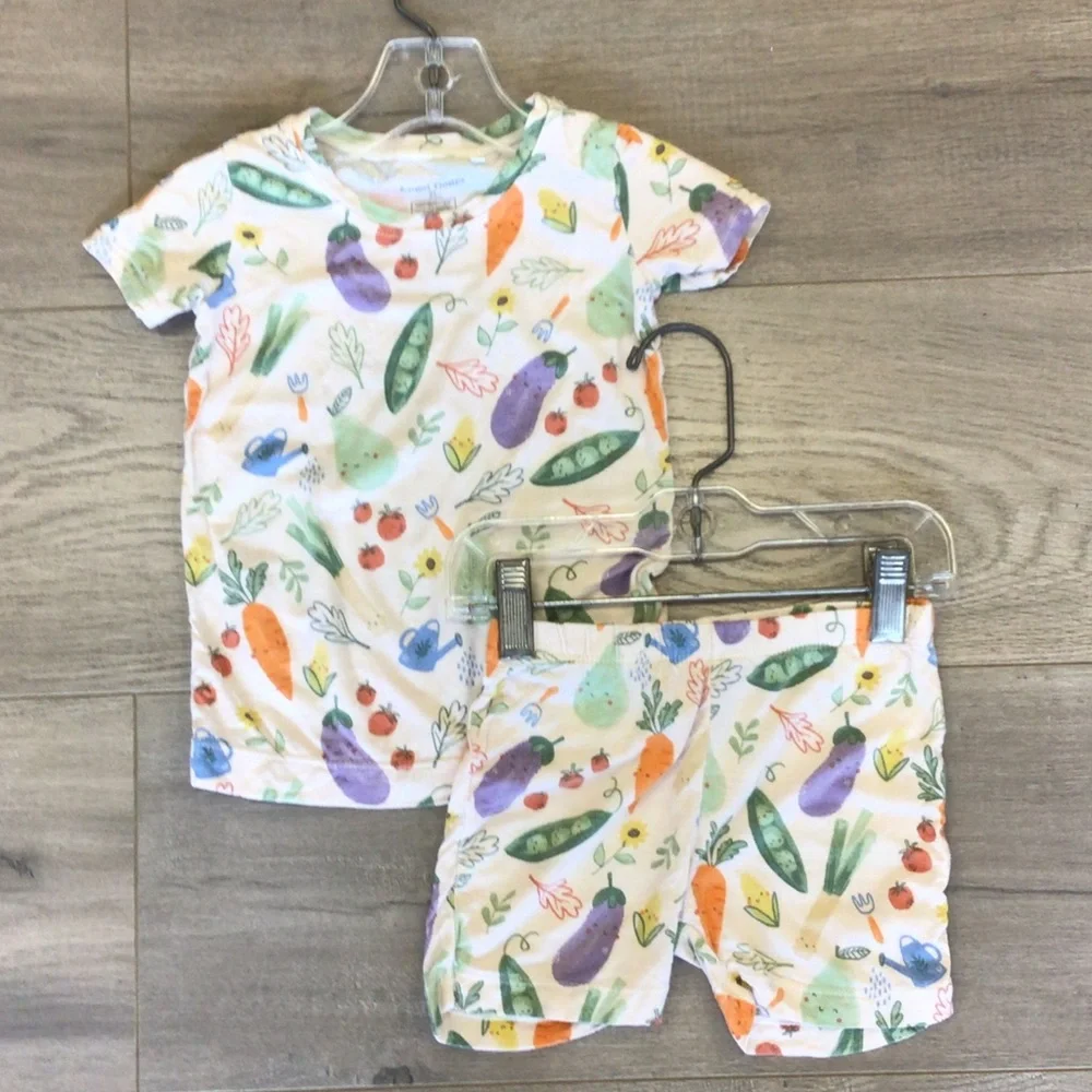 Angel Dear White Short Sleeve Pajama Set